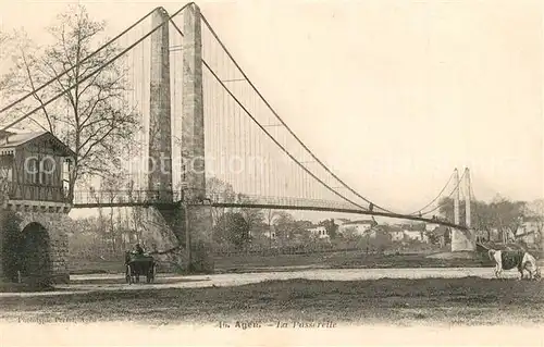 AK / Ansichtskarte Agen_Lot_et_Garonne La Passerelle Agen_Lot_et_Garonne