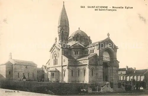AK / Ansichtskarte Saint Etienne_Loire Nouvelle Eglise de Saint Francois Saint Etienne Loire