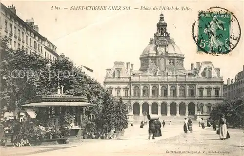AK / Ansichtskarte Saint Etienne_Loire Place de Hotel de Ville Saint Etienne Loire