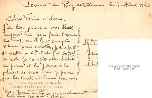 AK / Ansichtskarte Ceyssat Le Col  Ceyssat