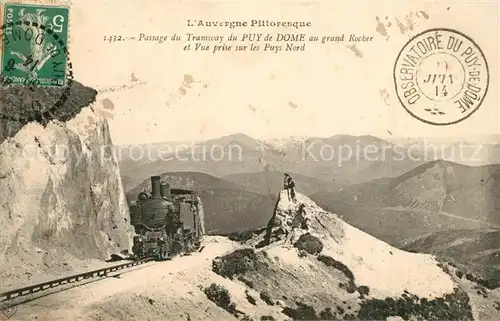 AK / Ansichtskarte Puy_de_Dome_Le Passage du Tramway  Puy_de_Dome_Le