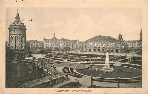 AK / Ansichtskarte Mannheim Friedrichsplatz Mannheim