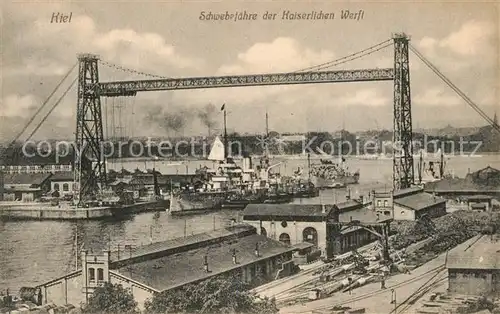 AK / Ansichtskarte Kiel Schwebef?hre Werft  Kiel