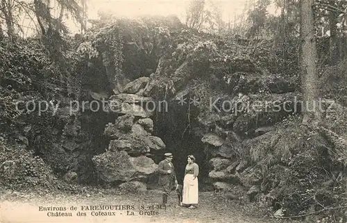 AK / Ansichtskarte Faremoutiers Chateau des Coteaux Grotte  Faremoutiers