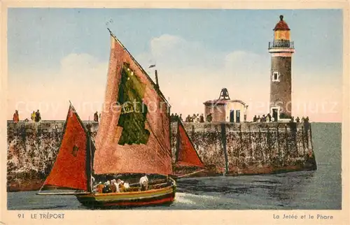 AK / Ansichtskarte Le_Treport Jetee Phare  Le_Treport