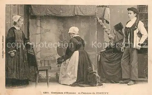 AK / Ansichtskarte Pontivy Costumes d Homme et Femmes  Pontivy
