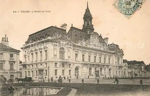 AK / Ansichtskarte Tours_Indre et Loire Hotel de Ville  Tours Indre et Loire