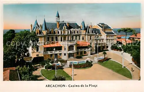 AK / Ansichtskarte Arcachon_Gironde Casino de la plage Arcachon Gironde