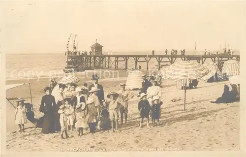 AK / Ansichtskarte Arcachon_Gironde Un coin de la plage a maree basse Arcachon Gironde