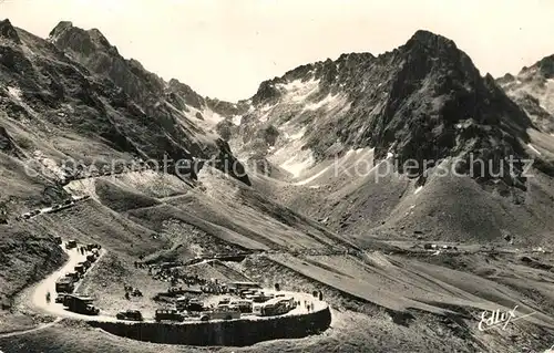 AK / Ansichtskarte Col_du_Tourmalet Route du Tourmalet et Chaine des Pyrenees Col_du_Tourmalet