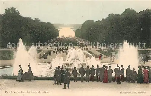 AK / Ansichtskarte Versailles_Yvelines Parc de Versailles Bassin de Latone Fontaines Versailles_Yvelines