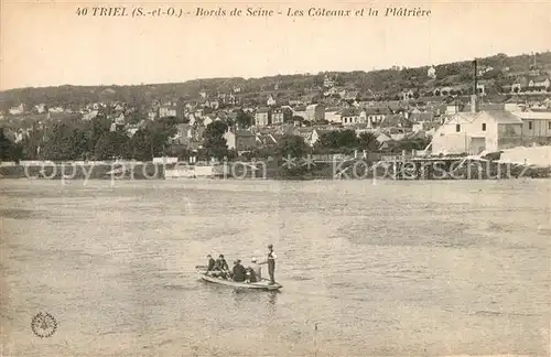 AK / Ansichtskarte Triel sur Seine Bords de Seine Les Coteaux et la Platriere Triel sur Seine