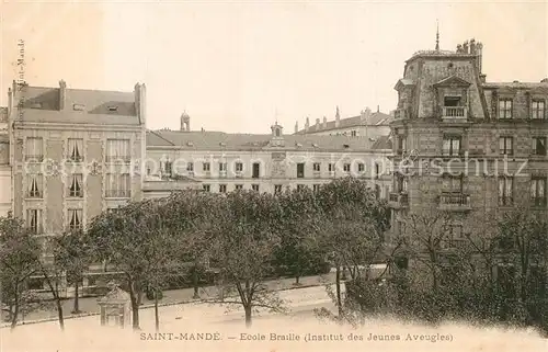 AK / Ansichtskarte Saint Mande_Val de Marne Ecole Braille Institut des Jeunes Aveugles Saint Mande Val de Marne