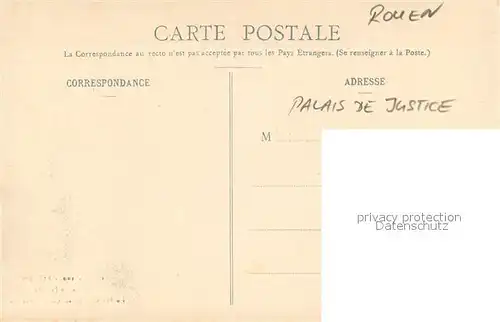 AK / Ansichtskarte Rouen Interieur du Palais de Justice Rouen