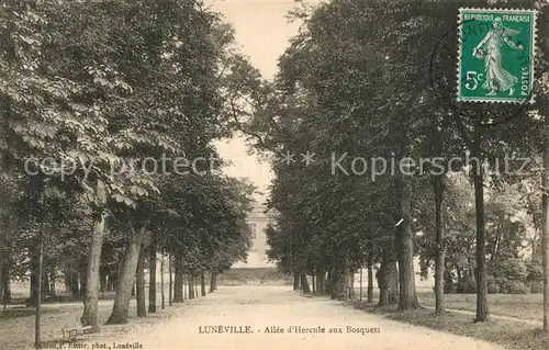 AK / Ansichtskarte Luneville Allee d Hercule aux bosquets Luneville