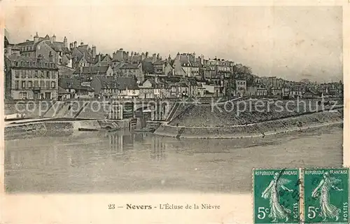 AK / Ansichtskarte Nevers_Nievre Ecluse de la Nievre Nevers Nievre