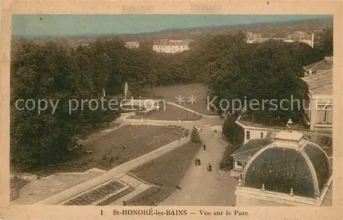 AK / Ansichtskarte Saint Honore les Bains Vue sur le parc Saint Honore les Bains