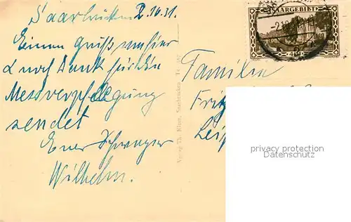 AK / Ansichtskarte Saarbruecken 70e Denkmal im Ehrental Saarbruecken