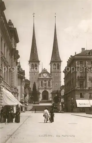 AK / Ansichtskarte Luzern_LU Hofkirche Luzern_LU