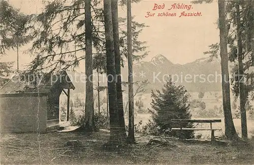 AK / Ansichtskarte Bad_Aibling Zur schoenen Aussicht Huette Alpenblick Bad_Aibling