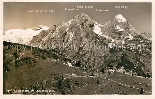AK / Ansichtskarte Garmisch Partenkirchen Koenigshaus am Schachen Berg Schachen Wettersteingebirge Garmisch Partenkirchen