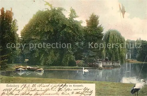 AK / Ansichtskarte Bad_Godesberg Partie im Kurpark Bad_Godesberg