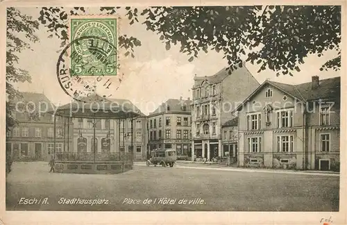 AK / Ansichtskarte Esch sur Sure Stadthausplatz Place de l`Hotel de Ville Esch sur Sure