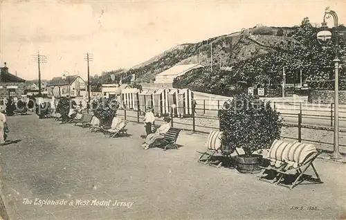 AK / Ansichtskarte Jersey_UK Esplanade and West Mount Jersey Jersey_UK