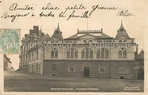AK / Ansichtskarte Beaufort en Vallee La Caisse d Epargne Beaufort en Vallee