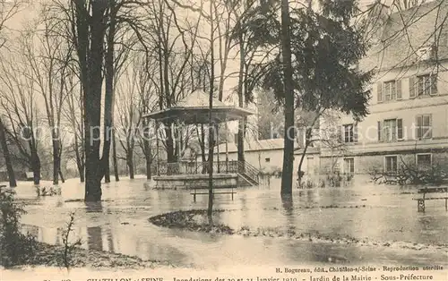 AK / Ansichtskarte Chatillon sur Seine Jardin de la Mairie Sous Prefecture Chatillon sur Seine