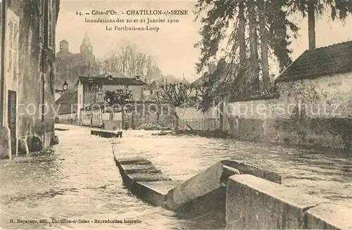 AK / Ansichtskarte Chatillon sur Seine Inondations Perthuis au Loup Chatillon sur Seine