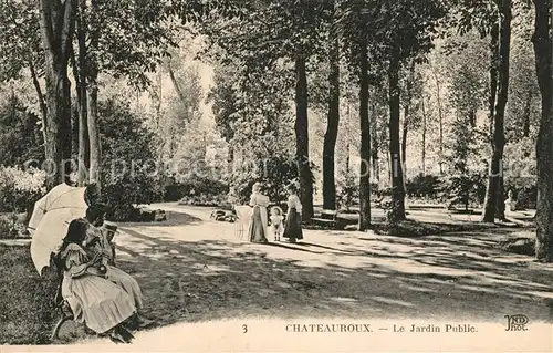 AK / Ansichtskarte Chateauroux_Indre Jardin Public Chateauroux Indre