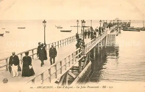 AK / Ansichtskarte Arcachon_Gironde Jetee Promenade Arcachon Gironde