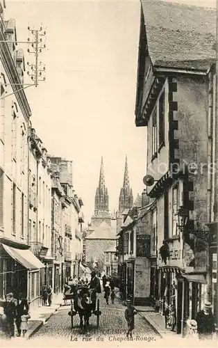 AK / Ansichtskarte Quimper Rue du Chapeau Rouge Quimper
