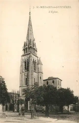 AK / Ansichtskarte Saint Medard de Guizieres Eglise Saint Medard de Guizieres