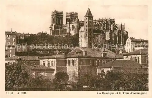 AK / Ansichtskarte Auch_Gers Basilique Tour d Armagnac Auch_Gers