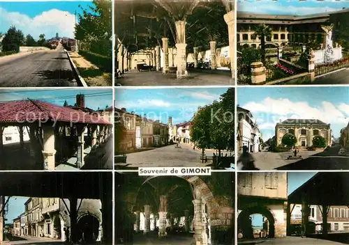 AK / Ansichtskarte Gimont Avenue de Cohuzac Interier de la Halle Hopital Monument aux Morts Gimont