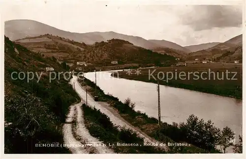 AK / Ansichtskarte Behobie Bidassoa Route de Biriatou  Behobie