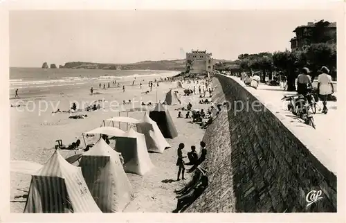 AK / Ansichtskarte Hendaye_Pyrenees_Atlantiques Plage Deux Jumeaux Hendaye_Pyrenees