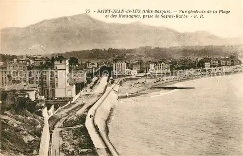 AK / Ansichtskarte Saint Jean de Luz Plage Sainte Barbe Saint Jean de Luz