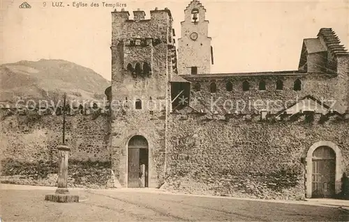 AK / Ansichtskarte Luz Saint Sauveur_Hautes_Pyrenees Eglise des Templiers  Luz Saint Sauveur_Hautes