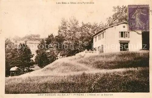 AK / Ansichtskarte Castagnede_Pyrenees Atlantiques Hotel Source Castagnede