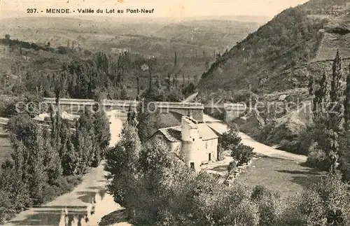 AK / Ansichtskarte Mende Vallee du Lot Pont Neuf  Mende