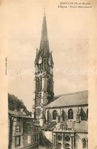 AK / Ansichtskarte Joinville_Haute Marne Eglise Portail Rennaissance  Joinville_Haute Marne
