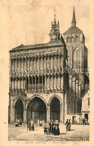AK / Ansichtskarte Dijon_Cote_d_Or Notre Dame  Dijon_Cote_d_Or