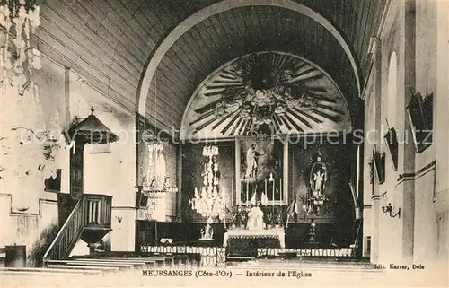 AK / Ansichtskarte Meursanges_Cote_d_Or Eglise Interieur  Meursanges_Cote_d_Or