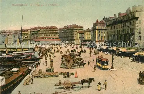 AK / Ansichtskarte Marseille_Bouches du Rhone Quai de la Fraternite Marseille