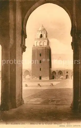 AK / Ansichtskarte Kairouan_Qairawan Minaret de la Grande Mosquee Kairouan Qairawan