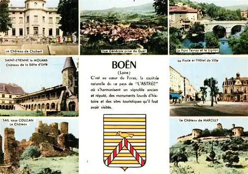 AK / Ansichtskarte Boen_Loire Chateau de Chabert de Marcilly  Pont Terray Lignon  Boen_Loire