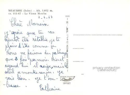 AK / Ansichtskarte Meaudre Le vieux Moulin Meaudre